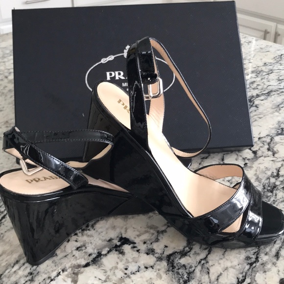 Prada Patent Wedges - Picture 4 of 8